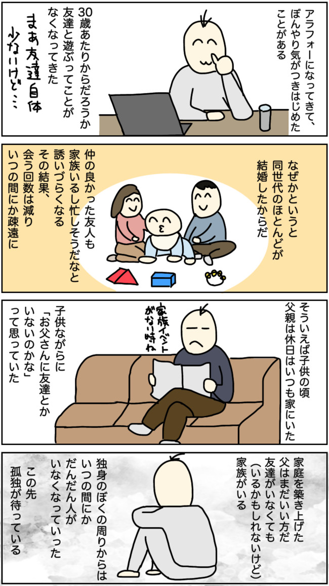 話し相手がいないからここに描く ぼちぼち感じ始めた未来の孤独 右枝 ニコニコ漫画