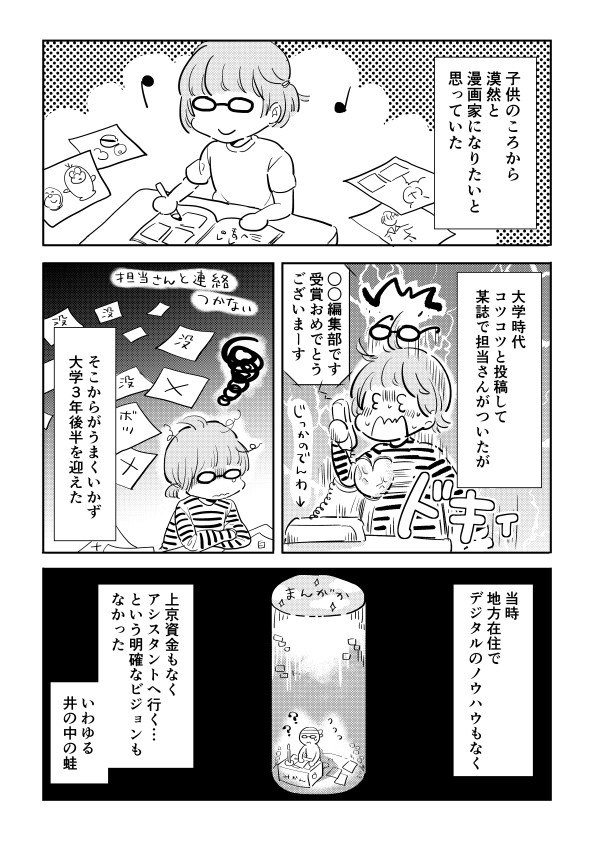 コミックエッセイ短編集 漫画家志望が就活して内定が1つも出なかった話 あさのゆきこ ニコニコ漫画