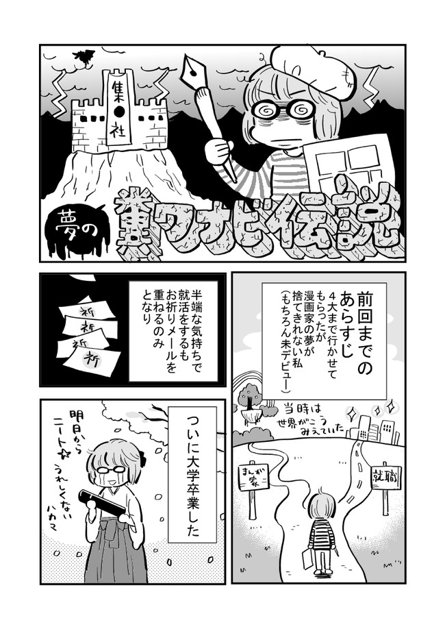 コミックエッセイ短編集 漫画家志望が上京して人生変わった話 前編 あさのゆきこ ニコニコ漫画