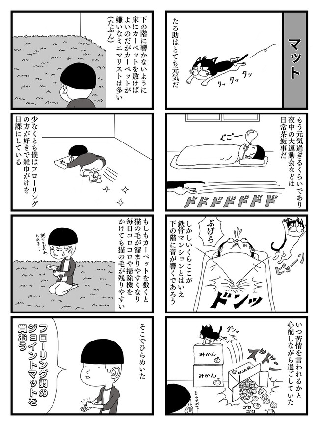 ミニマリスト 猫と暮らす 17 マット みやもといくお ニコニコ漫画