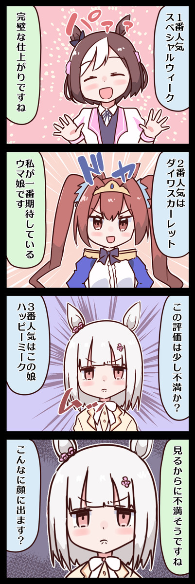 ハッピーミークは不機嫌 三番人気 ハッピーミーク プリンアラモード ニコニコ漫画