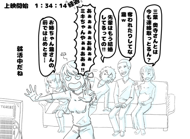 新海誠監督作品二次創作漫画あれこれ 君の名は 本編を君の名はメンバーに観ていただいた2 2 Sidan ニコニコ漫画