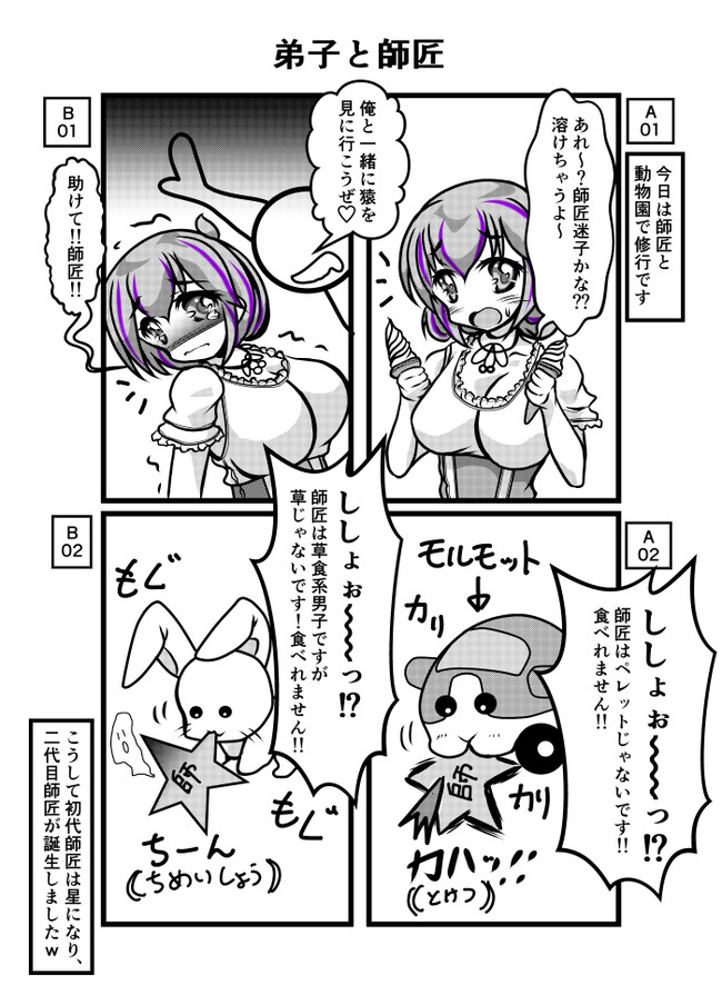 ばちゃこな人々 ばちゃこな人々 弟子と師匠 チャット ガール ゆずねこ ニコニコ漫画