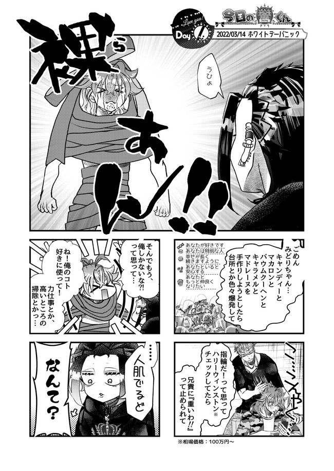 創作bl ワンコ系残念イケメン 不愛想強面オカン系美人 小ネタ イラスト ホワイトデー漫画とらくがきとキャラシート途中と地雷系男子 きりたᐖ ۶ ニコニコ漫画