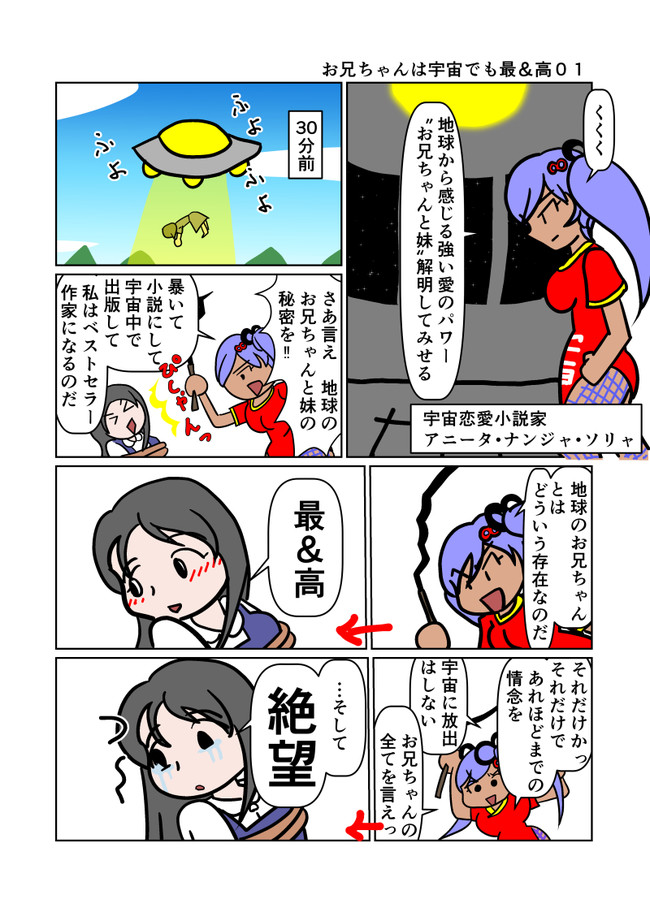 兄と妹 恋の終わり お兄ちゃんは宇宙でも最 高 Part１ 梅木官兵衛 ニコニコ漫画