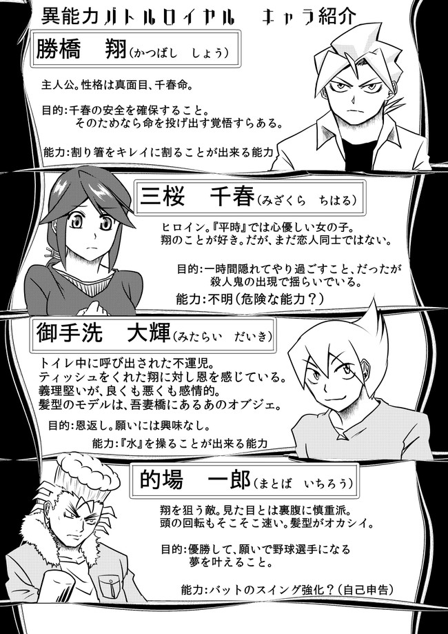 異能力バトルロイヤル 第5話 凄まじく怪しい男 艮田竜和 ニコニコ漫画