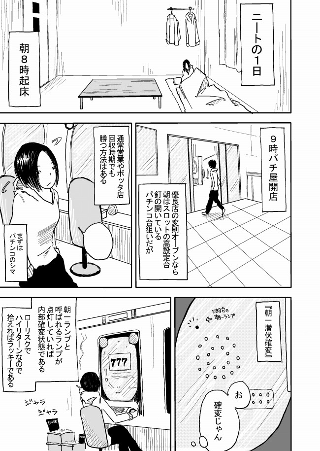 無職のためのカプリース 第9話 ニートの1日 かんぺ ニコニコ漫画