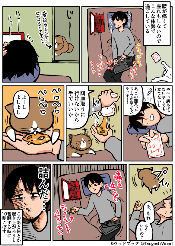 猫漫画日記 14年09月26日 寝ながら生きてる 鴻池剛 ニコニコ漫画