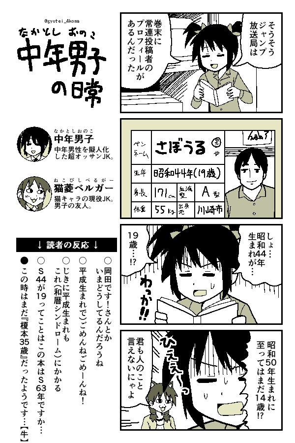中年男子の日常 1枠目 その46 牛帝 ニコニコ漫画