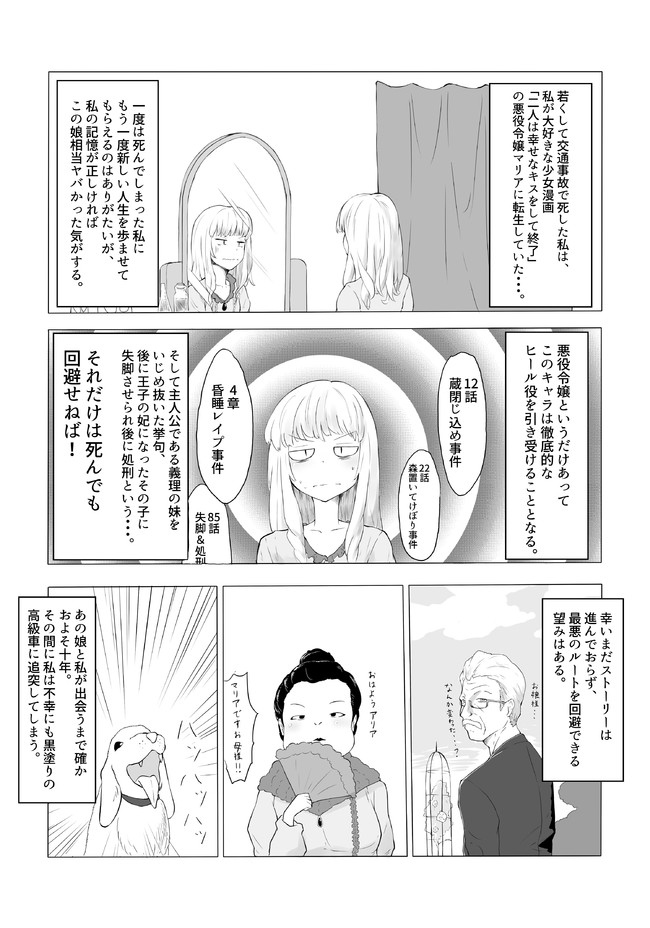 不幸な漫画 第7話 令嬢転生その1 ネコミミ好き之助 ニコニコ漫画