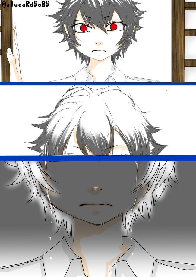 ヒプノシスマイク漫画 第6話 左馬刻白髪化妄想 かつゆ ニコニコ漫画