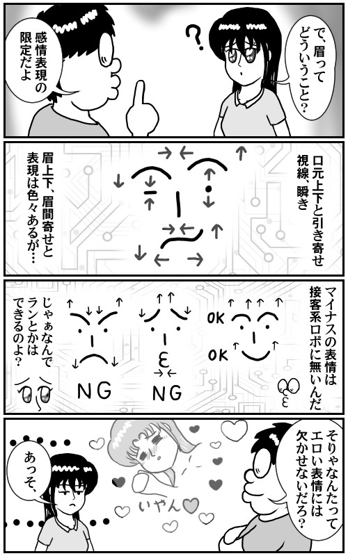 ロボ娘と暮らしてみませんか ２体目 感情表現よもやま話 その2 白熊oz On ニコニコ漫画