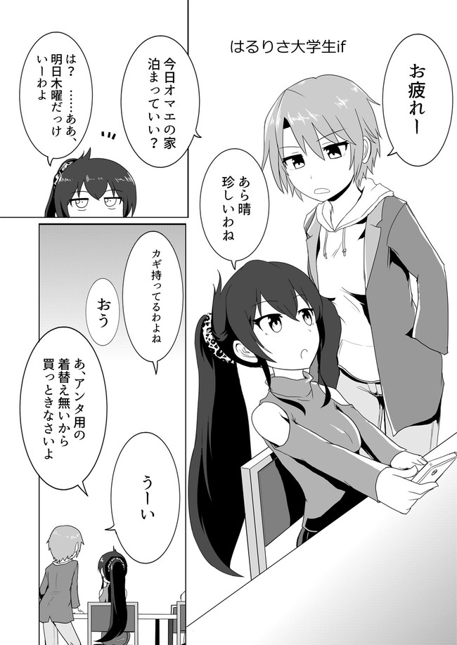 The Idols In A Pocket モバマスまんが はるりさ大学生if ころねぱん ニコニコ漫画