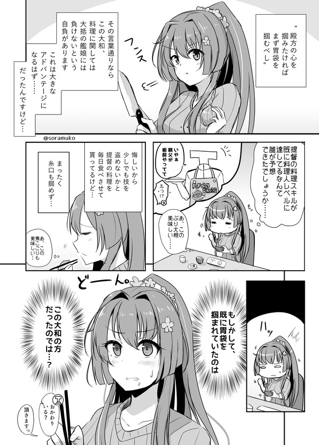 提督love漫画劇場 Vol 2 第190話 大和は提督の胃袋を掴みたい 空向 そらむこ ニコニコ漫画