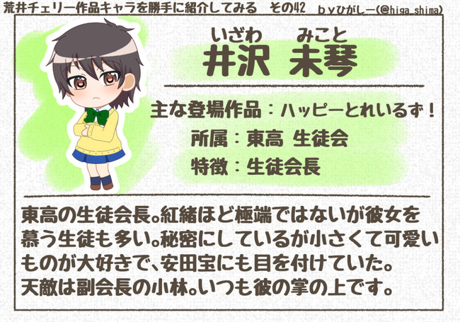 荒井チェリー作品キャラを勝手に紹介してみる 042 井沢 未琴 ひがしー ニコニコ漫画