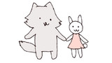 第1話 いっぴきおおかみくんとうさぎちゃん