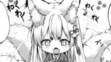 ミタマちゃんパスタを食べる