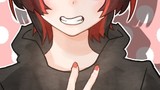 赤メッシュ系女の子。