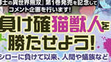 こいつになら勝てる！？負け確猫獣人を勝たせよう！【第1巻発売記念コメント企画】