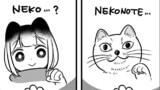 猫と手