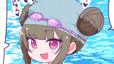 帽子に穴を開けるメスガキ