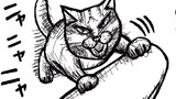 ねこ先生の日記　劇画風味