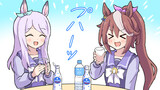 ２人で仲良くカルピスを飲むだけの漫画