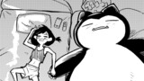 カビゴンとおやすみ。